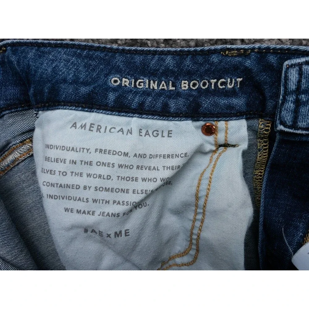 American Eagle Jeans Mens 31x32 Actual 31x31 Blue Original Bootcut Stretch Denim